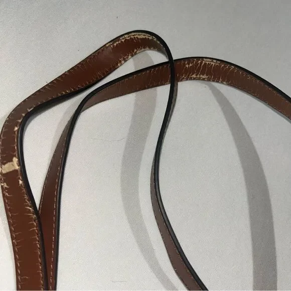 Calvin Klein Navy Blue & Brown Leather Purse - Picture 5 of 11